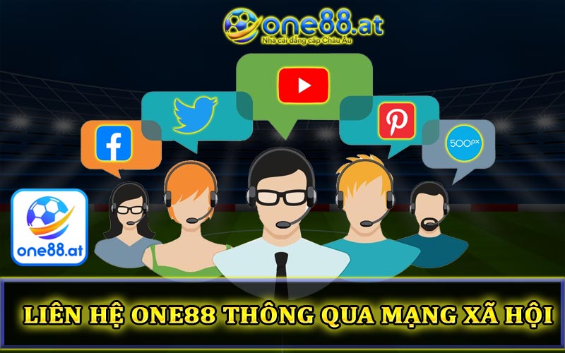 Liên hệ One88 thông qua mạng xã hội